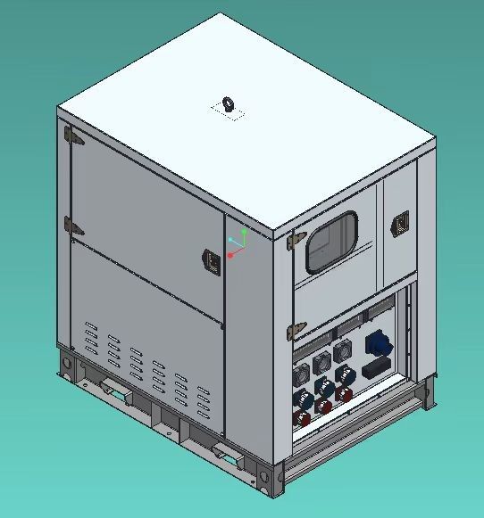 ตลาดระบบเก็บพลังงานแบตเตอรี่เคลื่อนที่ สําหรับให้เช่า 60hz 70kw 140kwh